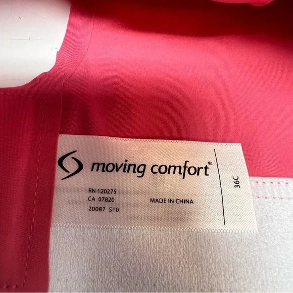 Moving Comfort Helena High Impact sports bra in Guava size 36C NWT - Picture 9 of 10